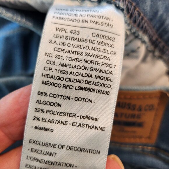 LEVI'S TOTALLY SHAPING PULL-0N BOOTCUT 10 LONG - Picture 5 of 5